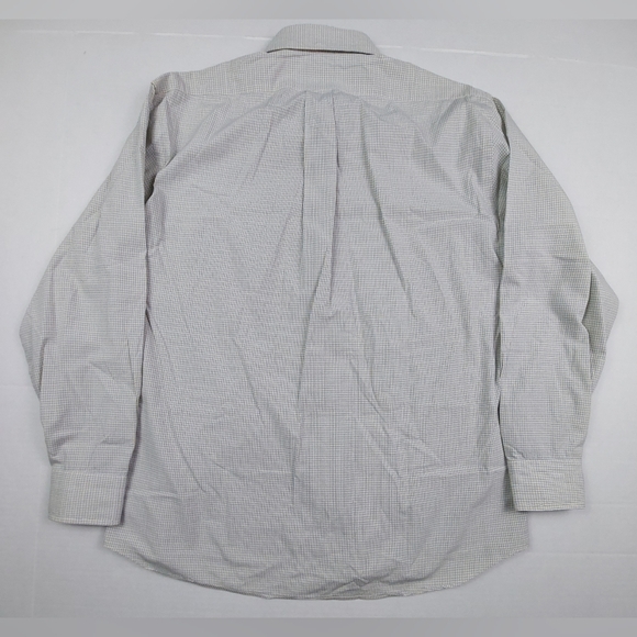 Canali Shirt Mens Size Large Yellow Blue Gingham Check Button Down Made In Italy - Picture 2 of 11